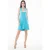 Halter hals streepdetail jurk