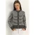 Gestreepte Ribgebreide Cardigan met Knopen Sluiting