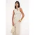 TRENDYOLMİLLA Dames Beige Effen Mouwloos Getailleerd Blouses