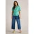 White Stuff Annie Ss Jersey Shirt Teal Print
