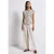 Street One Dames Shirt met print en decoratieve tape in Bruin