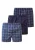 SNOCKS Boxershorts  navy / donkerblauw / rood / offwhite