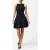 French Connection Phoebe Bubble Hem Mini Dresss Black