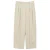 comma straight leg pantalon met plooien – zand