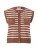 MORE & MORE Gebreide bodywarmer  bruin / offwhite