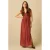Sissy-Boy viscose maxi jurk – donkerrood