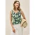Cecil Dames Top met gesmokte details in Groen