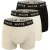 Nicce Heren Lurzem Boxershorts (Verpakt per 3) (Zwart/Grijs/Wit)