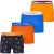 Happy Shorts Heren boxershorts 4-pack oranje/blauw wk2026 holland