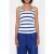 10DAYS Wrapper Stripes Foil Ecru/electric Blue