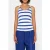 10DAYS Wrapper Stripes Foil Ecru/electric Blue