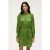 Motivi Devoré Satin Wraparound Mini Dress Light Green