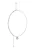 faina Ketting  zilver / parelwit