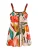 Next Zomerjurk  lichtbeige / smaragd / koraal / rood