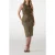 GUESS Marciano By  Cindy Midi Skirt Army Olive