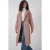Oversized Dubbelgeknoopt Herringbone Lange Overjas