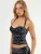 Hiccup Top  zwart / wit