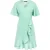 River Woods Dress Volant Front & Sleeve Green