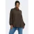ONLY CARMAKOMA Carfreyja L/S Long Shirt Wvn Plus Size rechtvallende blouse – donkerbruin