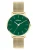 s.Oliver Analoog horloge ‘Modern Basics’  goud / groen