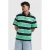 Pure Path relaxed gestreepte polo groen