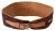 Scervino Street Bruine Brede Leren Ceintuur met Geborduurd Design en Logo voor Dames