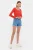 Ronde Hals Woven Top met Knopdetail