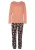 VIVANCE Pyjama ‘Dreams’  abrikoos / perzik / zwart