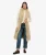 Lange Hippie-bodywarmer van Imitatiebont Bruin