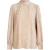 EsQualo Blouse Crinkled Velvet Sand