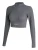 YEAZ Functioneel shirt ‘Runway’  basaltgrijs / wit
