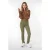 EsQualo Trousers Colored Denim Green