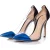 Gianvito Rossi Plexi metallic blauwe pumps