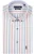 Giordano Overhemd blauw/rood, Gestreept