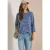 Shirt met 3/4-mouwen, ronde hals en strepen