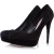 Miu Miu Zwarte suède plateau pumps.