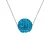 Crystal Crystal Chain Ketting Preciosa 10-11 mm Zilverblauw 925
