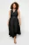 Trendyol Curve Dames Zwart Effen Maxi Mouwloos Casual Blousejurk Grote maten Jurk