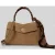 Lauren Ralph Lauren Kleine satchel van kalfsnappaleder met doekdetail model ‘FARRAH’