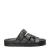 Nelson leren slippers zwart