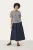 T-shirt Relaxed fit Navy Mini Grid Flower floral