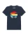 watabout.kids Shirt ‘Retro Sunset Cat’  navy / aqua / geel / rood