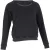 Saint Laurent sweatshirt met scheuren en kettingdetails in zwart katoen