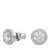 Swarovski Oorbellen – Constella Round cut Pavé Rhodium plated in silver