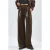 Modal Touch Hoge Taille Rechte Leg Breipantalon met Ceintuur