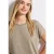 Street One Dames Shirt met glitterstrepen in Beige