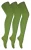 3 paar dames gekleurde ondoorzichtige 80 denier panty’s – Khaki