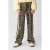 Shoeby straight casual broek met panterprint bruin
