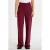 Cache Cache loose fit casual broek met krijtstreep – donkerrood