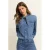 Expresso denim blouse – medium blue denim